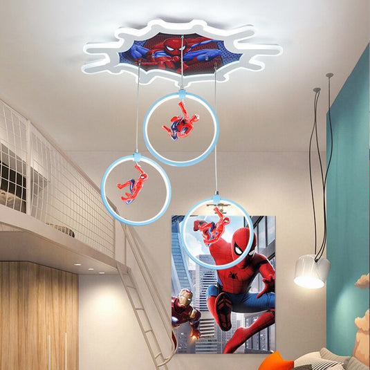 Spiderman Ceiling Light - Deco Lighting for Kids Room-GraffitiWallArt