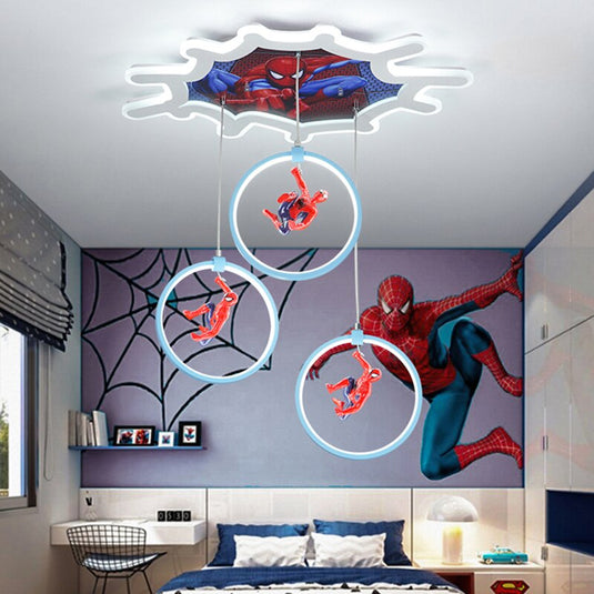 Spiderman Ceiling Light - Deco Lighting for Kids Room-GraffitiWallArt