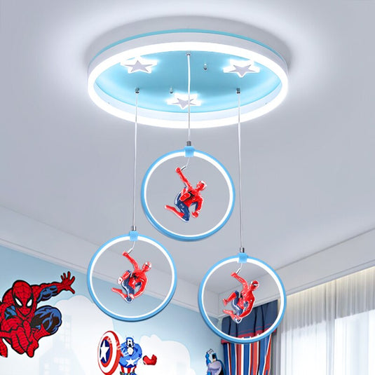 Spiderman Ceiling Light - Deco Lighting for Kids Room-GraffitiWallArt