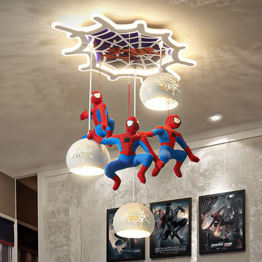 Spiderman Pendant Light - Art Deco Lighting for Kids Room-GraffitiWallArt