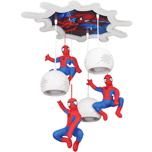 Spiderman Pendant Light - Art Deco Lighting for Kids Room-GraffitiWallArt