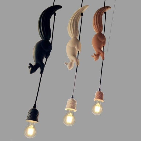 Squirrel Resin Modern Pendant Lights-GraffitiWallArt