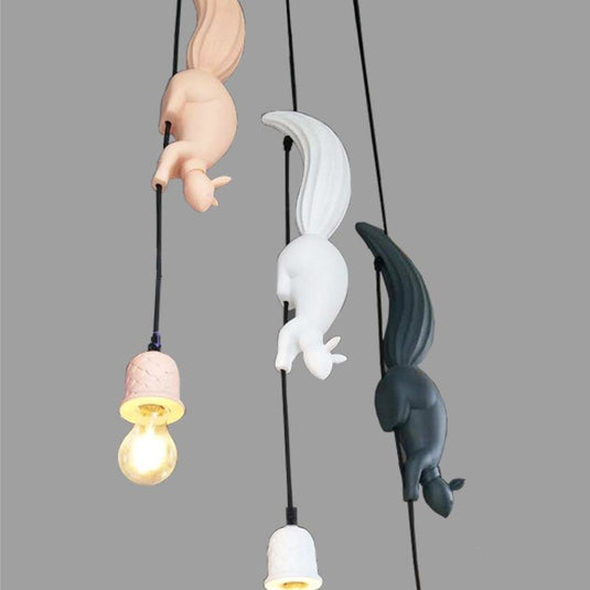 Squirrel Resin Modern Pendant Lights-GraffitiWallArt