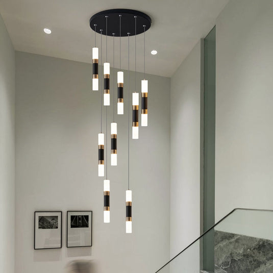 Staircase Chandelier - Illuminate with Acrylic Chandelier-GraffitiWallArt