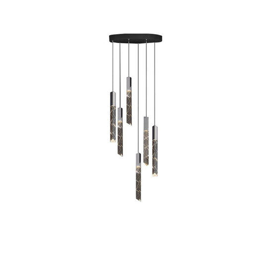 Staircase Crystal Chandelier Light-GraffitiWallArt