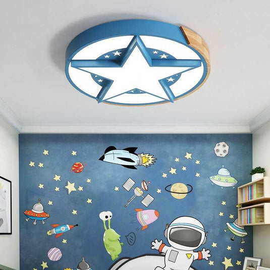 Star Ceiling Light | Kids Room Star Ceiling Light-GraffitiWallArt