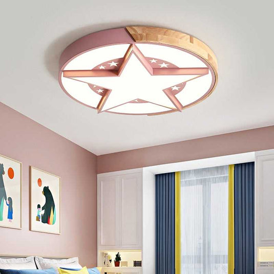 Star Ceiling Light | Kids Room Star Ceiling Light-GraffitiWallArt