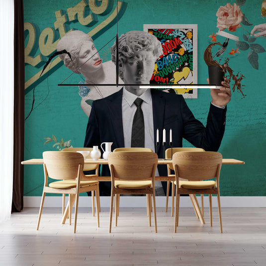 Statue David Wallpaper Mural: Transform Your Space-GraffitiWallArt