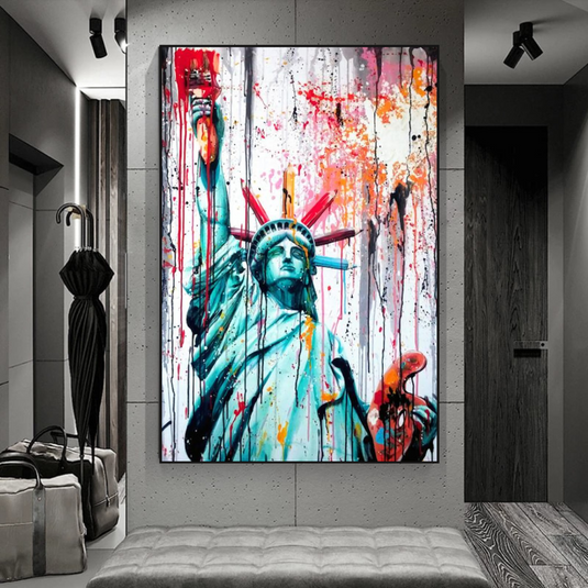 Statue of Liberty Canvas Wall Art - A Symbol of Freedom and Hope-GraffitiWallArt