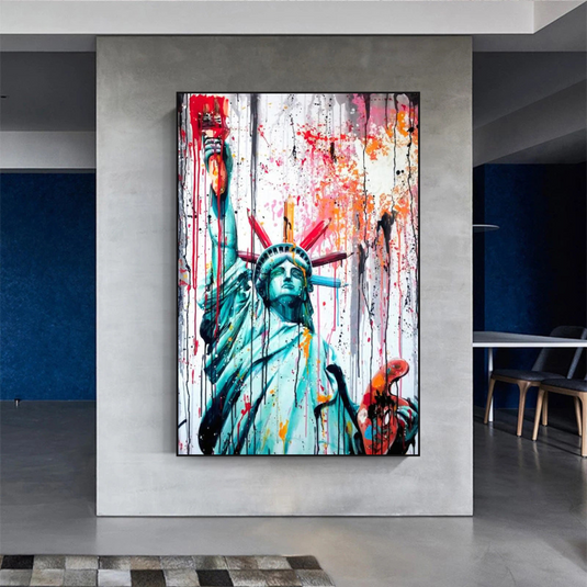 Statue of Liberty Canvas Wall Art - A Symbol of Freedom and Hope-GraffitiWallArt