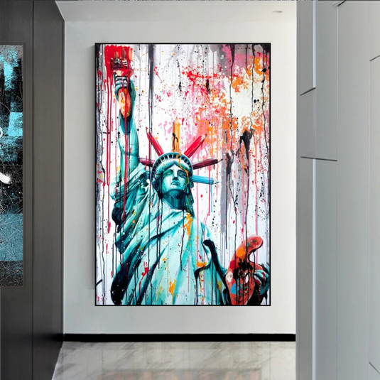 Statue of Liberty Canvas Wall Art - A Symbol of Freedom and Hope-GraffitiWallArt