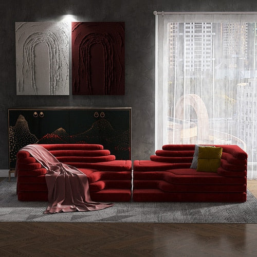 Stepper Mountain Sofa: Premium Quality Furniture-GraffitiWallArt