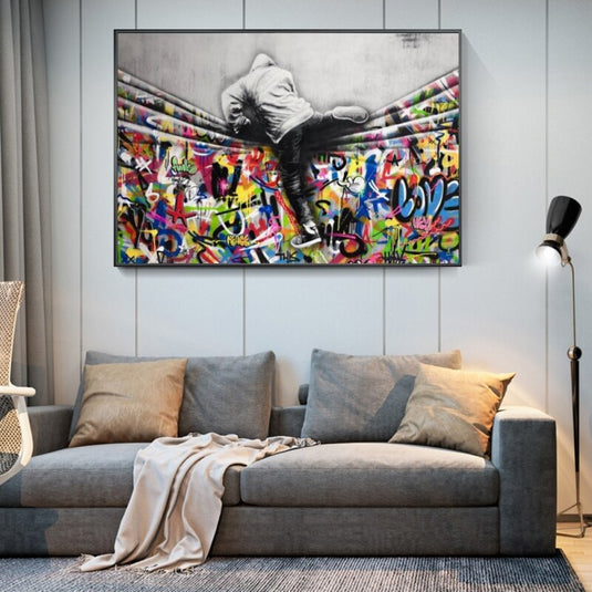 Street Art Canvas Posters - Modern Graffiti Prints for Home Decor-GraffitiWallArt