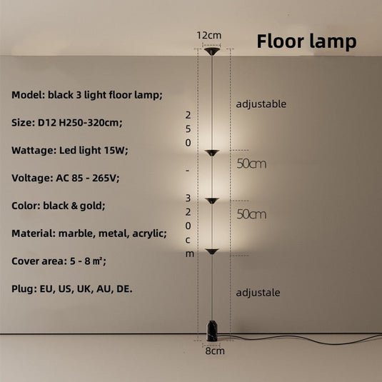 String Bedside LED Adjustable Floor Lamp-GraffitiWallArt