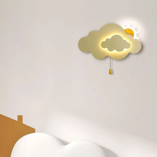 Sun Cloud Night Light Wall Lamp for Kids Room-GraffitiWallArt