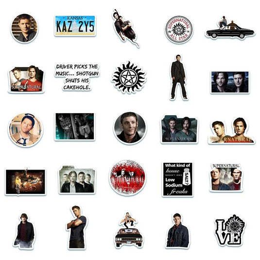 Supernatural Stickers Pack - Famous TV Series Bundle Waterproof-GraffitiWallArt