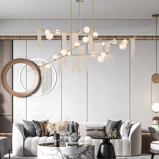 Tassel Chandelier: Lighting with a Touch of Elegance-GraffitiWallArt