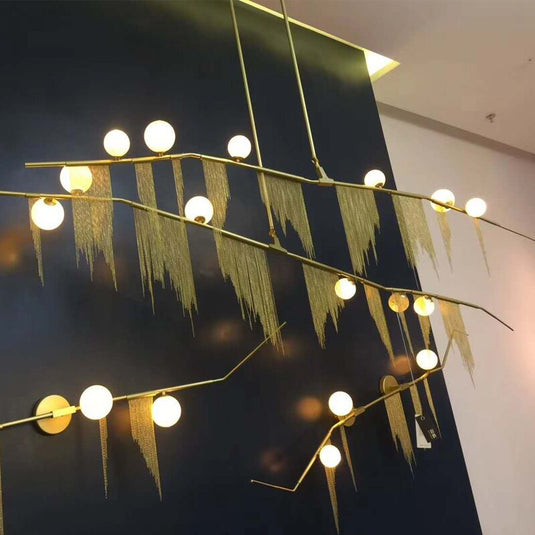 Tassel Chandelier: Lighting with a Touch of Elegance-GraffitiWallArt