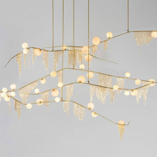 Tassel Chandelier: Lighting with a Touch of Elegance-GraffitiWallArt