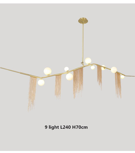 Tassel Chandelier: Lighting with a Touch of Elegance-GraffitiWallArt