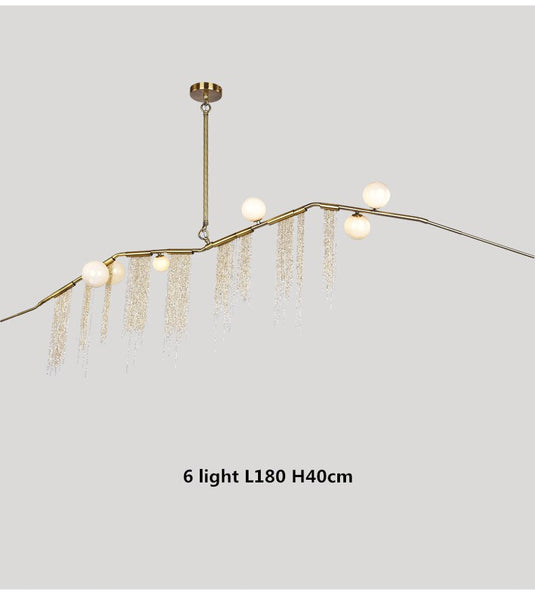 Tassel Chandelier: Lighting with a Touch of Elegance-GraffitiWallArt