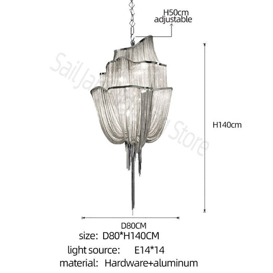 Tassels Chandelier: Decorative Lighting | Tassels & Fringe-GraffitiWallArt