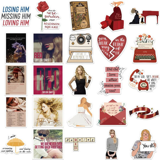 Taylor Swift Love Stickers Pack-GraffitiWallArt