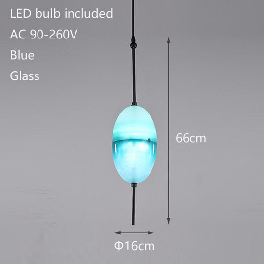 Tear Drops Style Glass Pendant Lights for Living Room-GraffitiWallArt