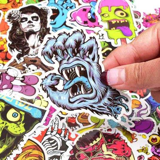 Terror Series Stickers Pack – Spooky and Dreadful Designs-GraffitiWallArt