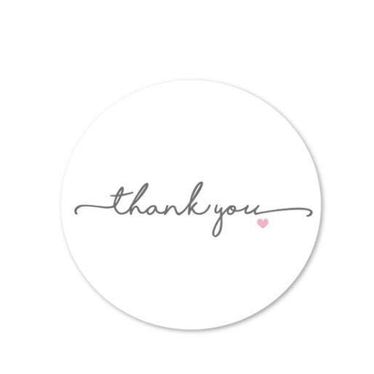 Thank You Stickers Roll: Quality Labels for Gratitude-GraffitiWallArt