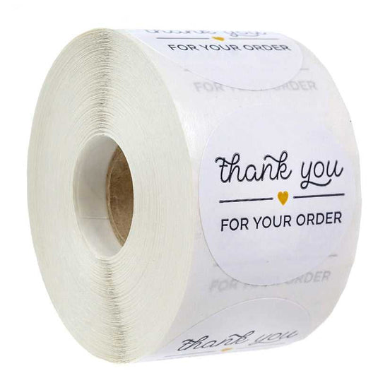 Thank You Stickers Roll: Quality Labels for Gratitude-GraffitiWallArt