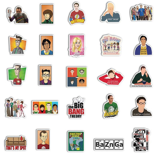 The Big Bang Theory Stickers Pack - Famous and Waterproof Bundle-GraffitiWallArt