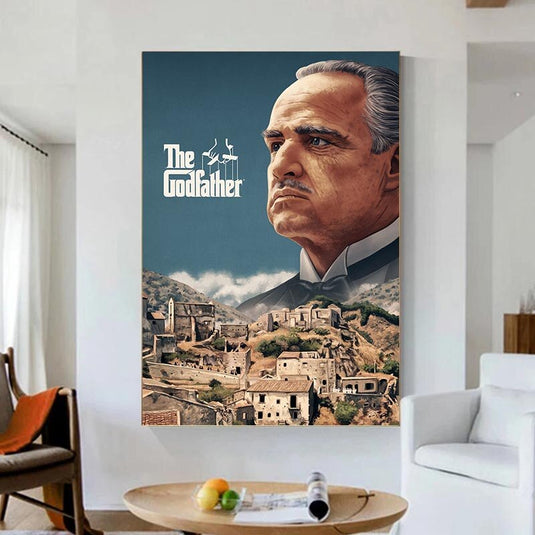 The Godfather Canvas Wall Art: A Classic masterpiece-GraffitiWallArt