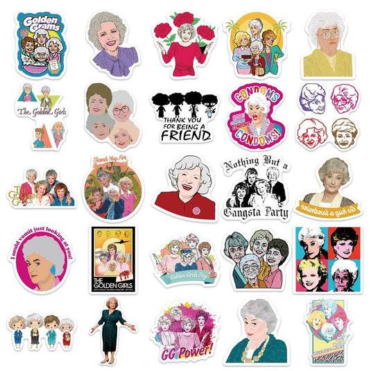 The Golden Girls Stickers Pack - Find Joyful Nostalgia!-GraffitiWallArt