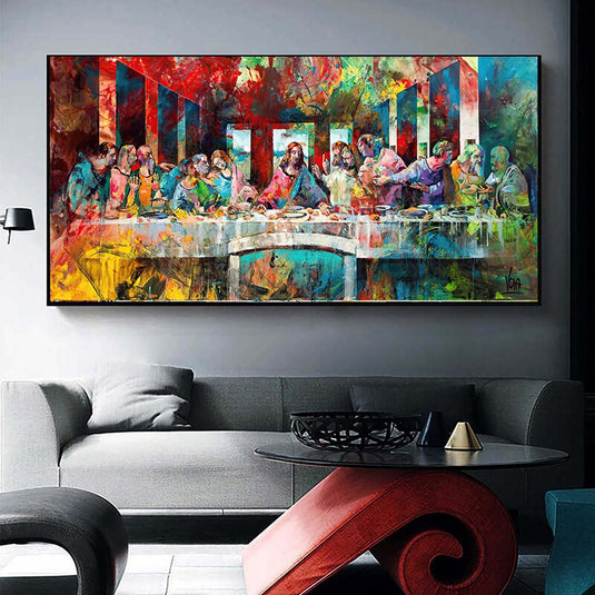 The Last Supper By Da Vinci Canvas Wall Art-GraffitiWallArt