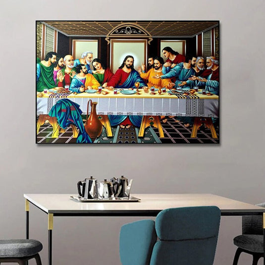 The Last Supper By Da Vinci Canvas Wall Art-GraffitiWallArt