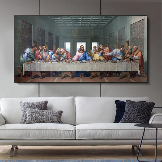 The Last Supper By Da Vinci Canvas Wall Art-GraffitiWallArt