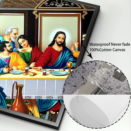 The Last Supper By Da Vinci Canvas Wall Art-GraffitiWallArt