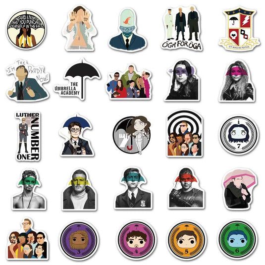 The Umbrella Academy Stickers Pack - Famous Waterproof Bundle-GraffitiWallArt