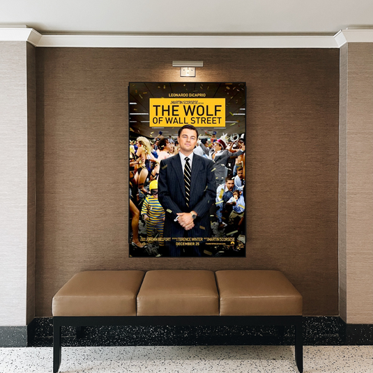 The Wolf of Wall Street Leonardo Dicaprio Canvas Wall Art-GraffitiWallArt