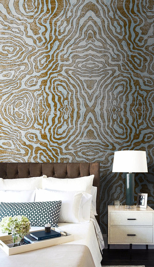 Tiger Skin Abstract Wallpaper Mural-GraffitiWallArt