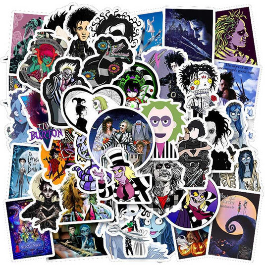 Tim Burton Stickers Pack - Famous Waterproof Bundle-GraffitiWallArt