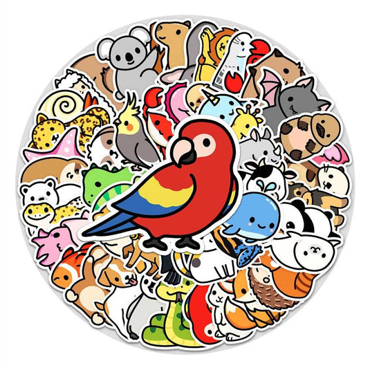 Tiny Animals Cute Birds Stickers - Adorable Collection!-GraffitiWallArt