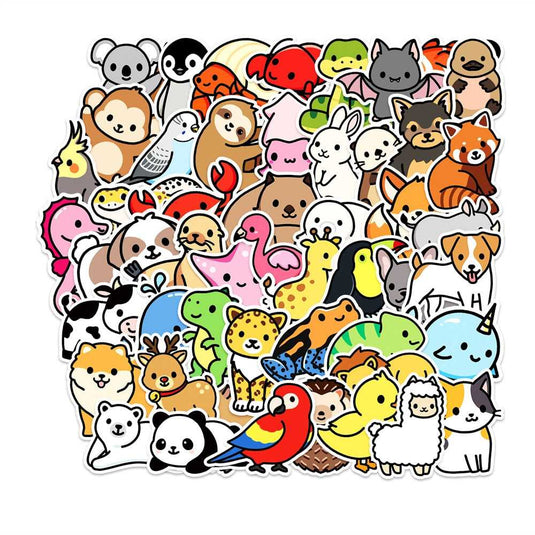 Tiny Animals Cute Birds Stickers - Adorable Collection!-GraffitiWallArt