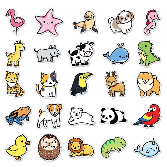 Tiny Animals Cute Birds Stickers - Adorable Collection!-GraffitiWallArt