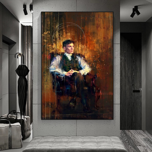 Tommy Shelby Peaky Blinders Drama Canvas Wall Art Poster-GraffitiWallArt