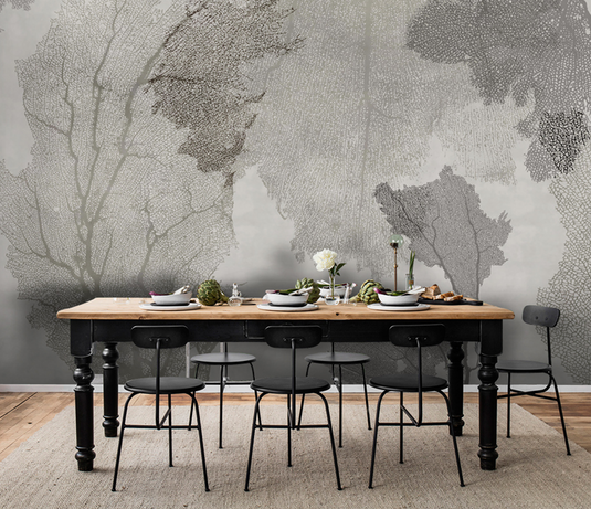 Trace Textured: Tree Wallpaper Murals for Unique Décor-GraffitiWallArt