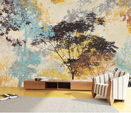 Tree Art Wallpaper Murals - Transform Your Walls-GraffitiWallArt