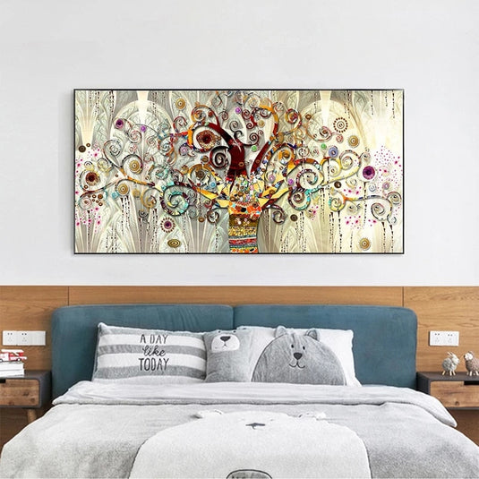 Tree of Life By Gustav Klimt Canvas Wall Art-GraffitiWallArt