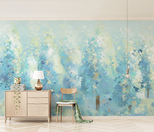 Tree Painting Colours Wallpaper Murals - Vibrant Décor-GraffitiWallArt